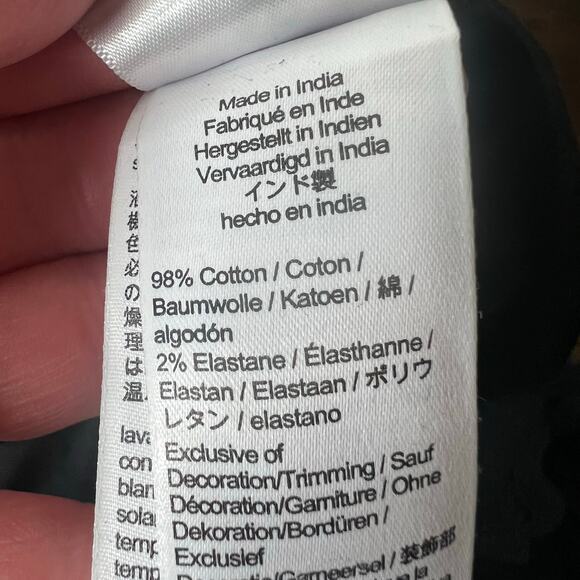 J.Crew Long Sleeve Eyelet-Trim Tiered Midi Dress Cotton Poplin Size SV-Neck Boho - Picture 15 of 15